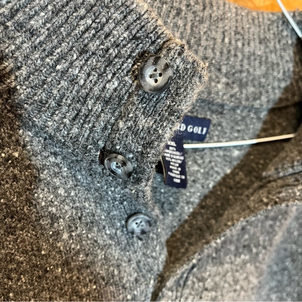 Men’s Oxford Golf Wool Pullover 80% Lambs Wool - Picture 3 of 5